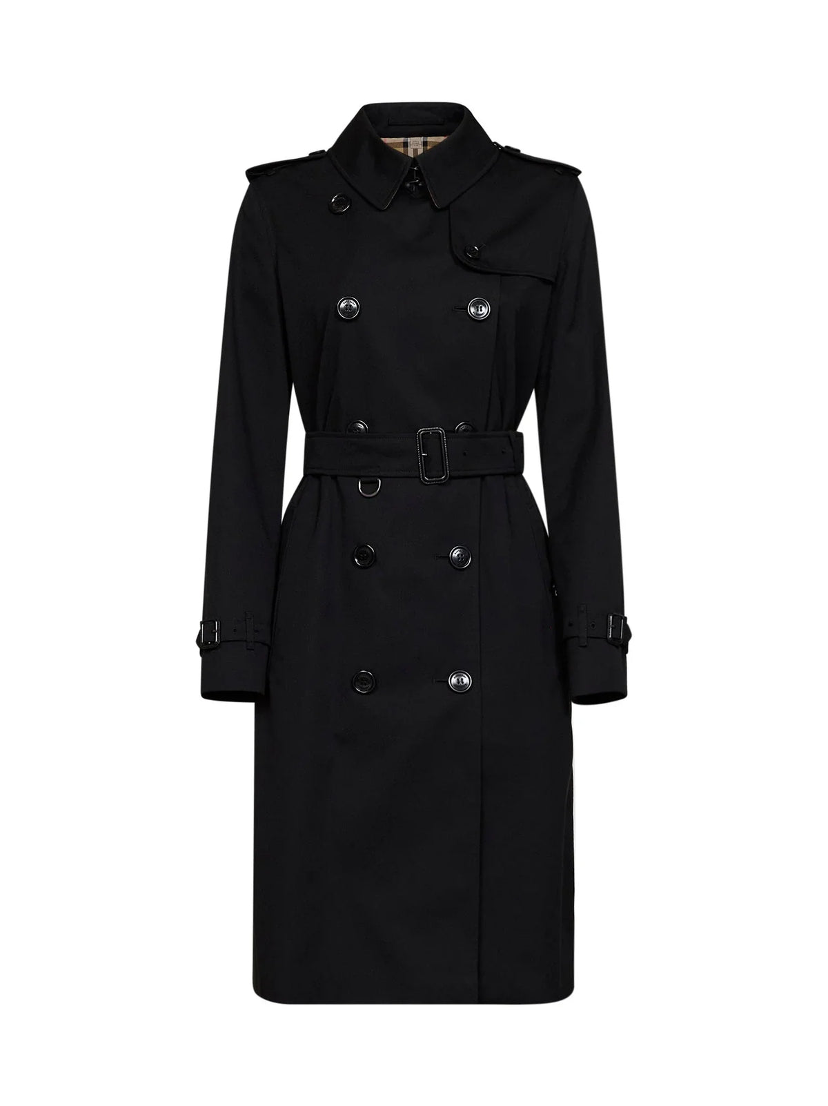 Burberry Kensington Trench Coat — Black