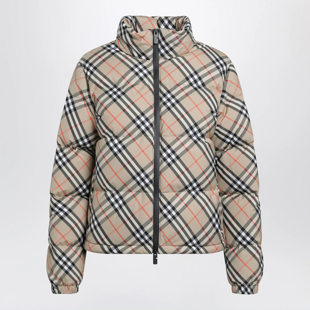 Burberry - Sand Check Ambleside Down Jacket